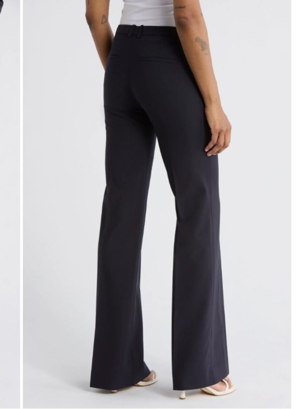 Theory Demetria Stretch Wool Pants - Picture 2 of 2